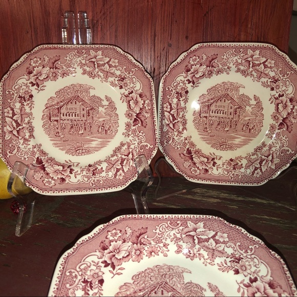 3- Avon Cottage Wedgewood Salad Plates - Picture 2 of 10